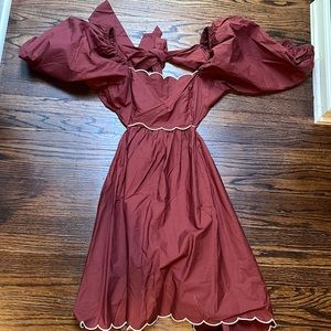 Anthropologie scalloped mini dress